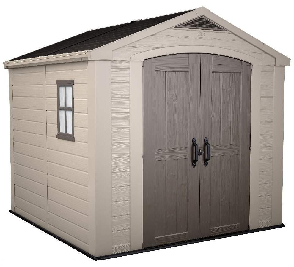 PLASTIC/POLYRESIN GARDEN SHEDS