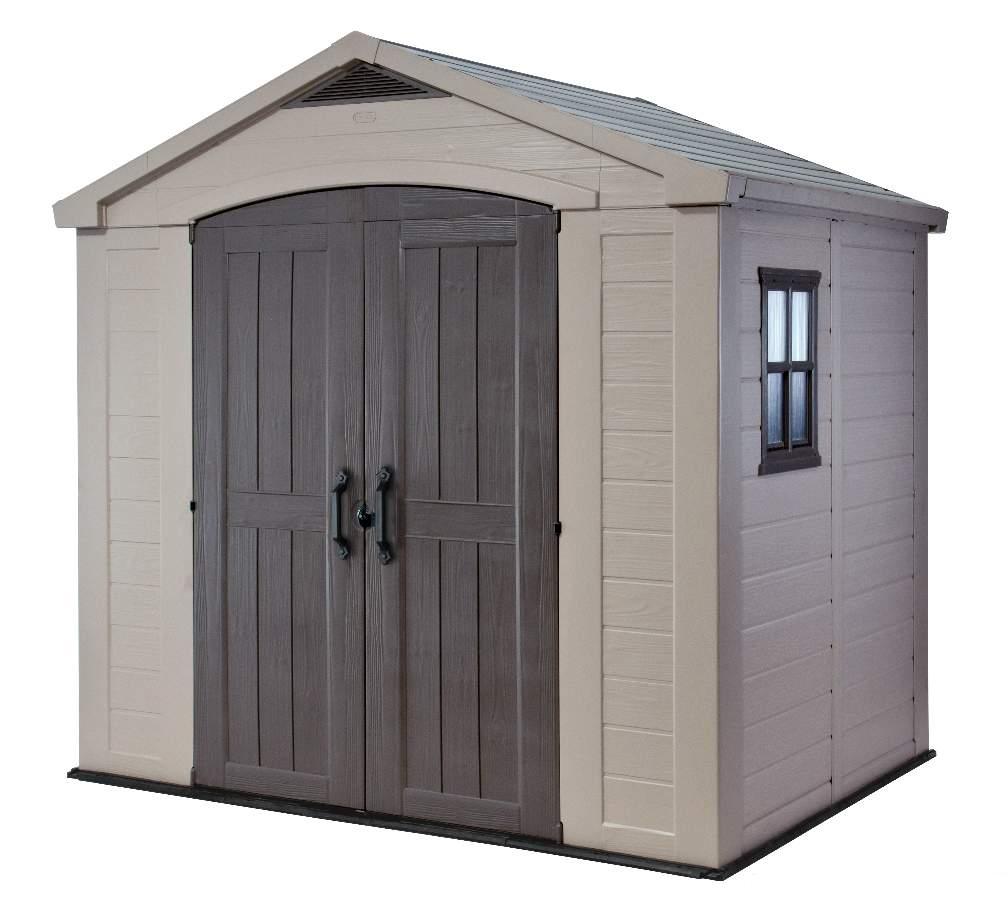 PLASTIC/POLYRESIN GARDEN SHEDS