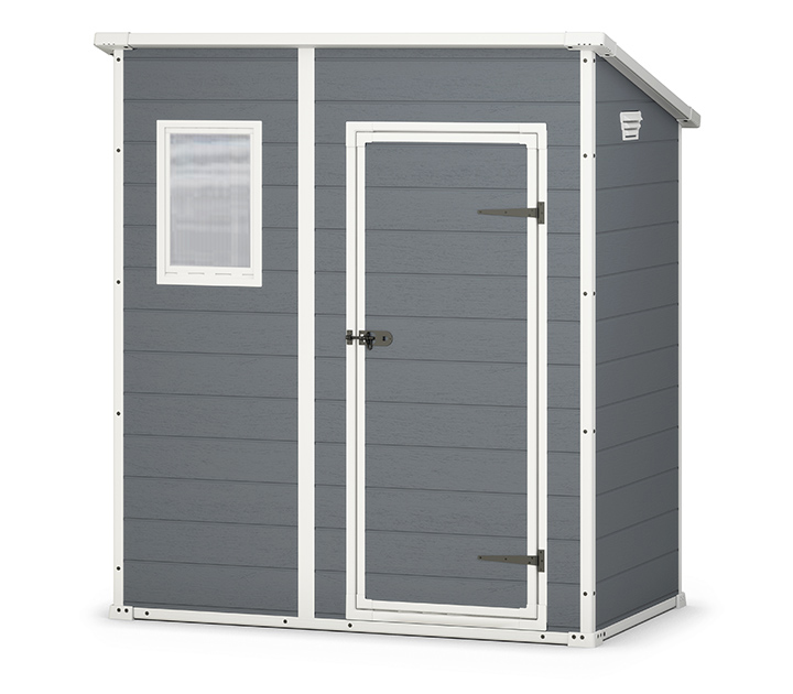 ... / PLASTIC/POLYRESIN SHEDS / KETER MANOR PENT 6 x 4 GARDEN SHED