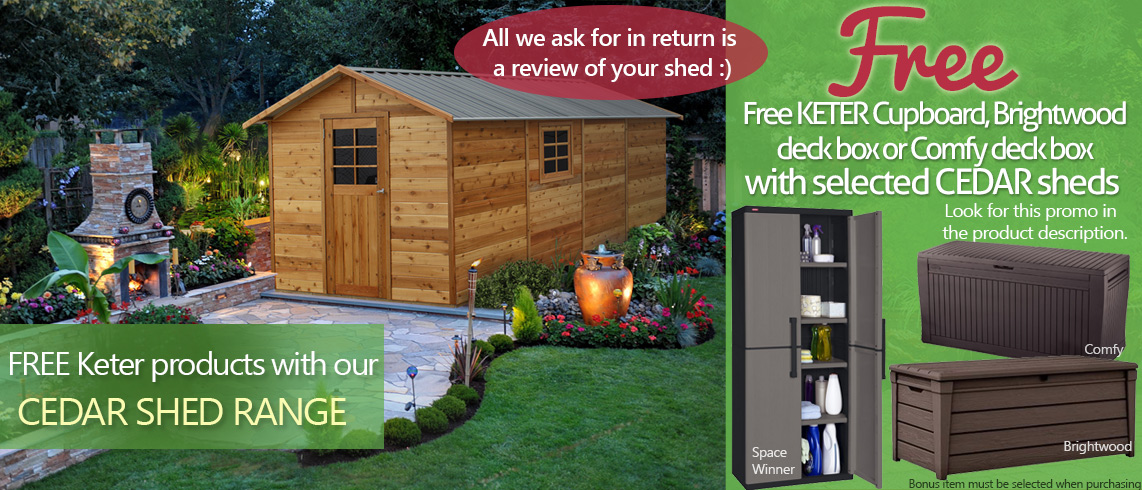 Cedar shed promotion