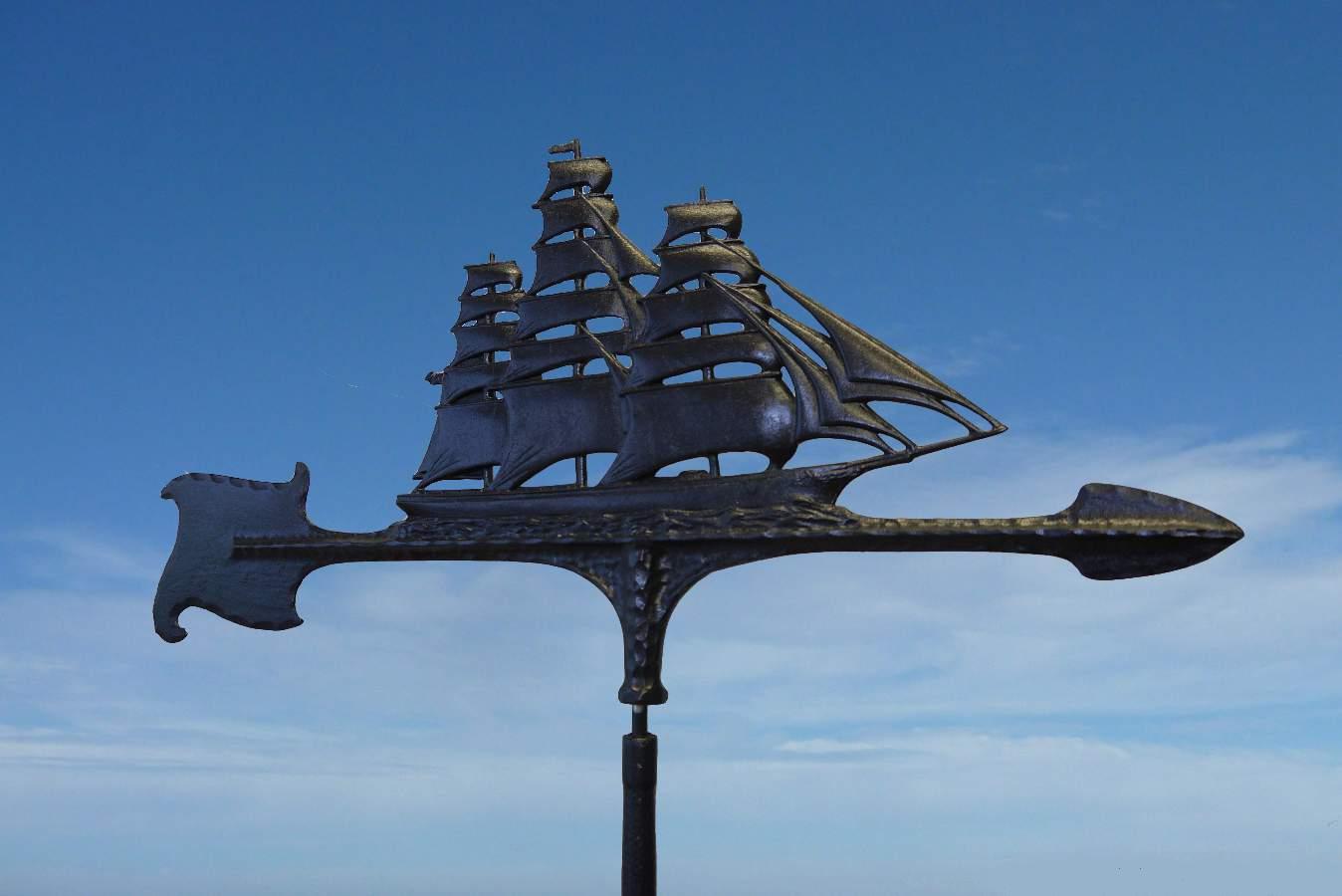WEATHER VANE SAILING SHIP 99.00 LANDERA, Outdoor Storage, Sheds