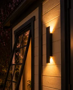 2 × 18W outdoor wall lights — 41cm high