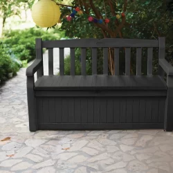 KETER EDEN GARDEN BENCH Dark Grey