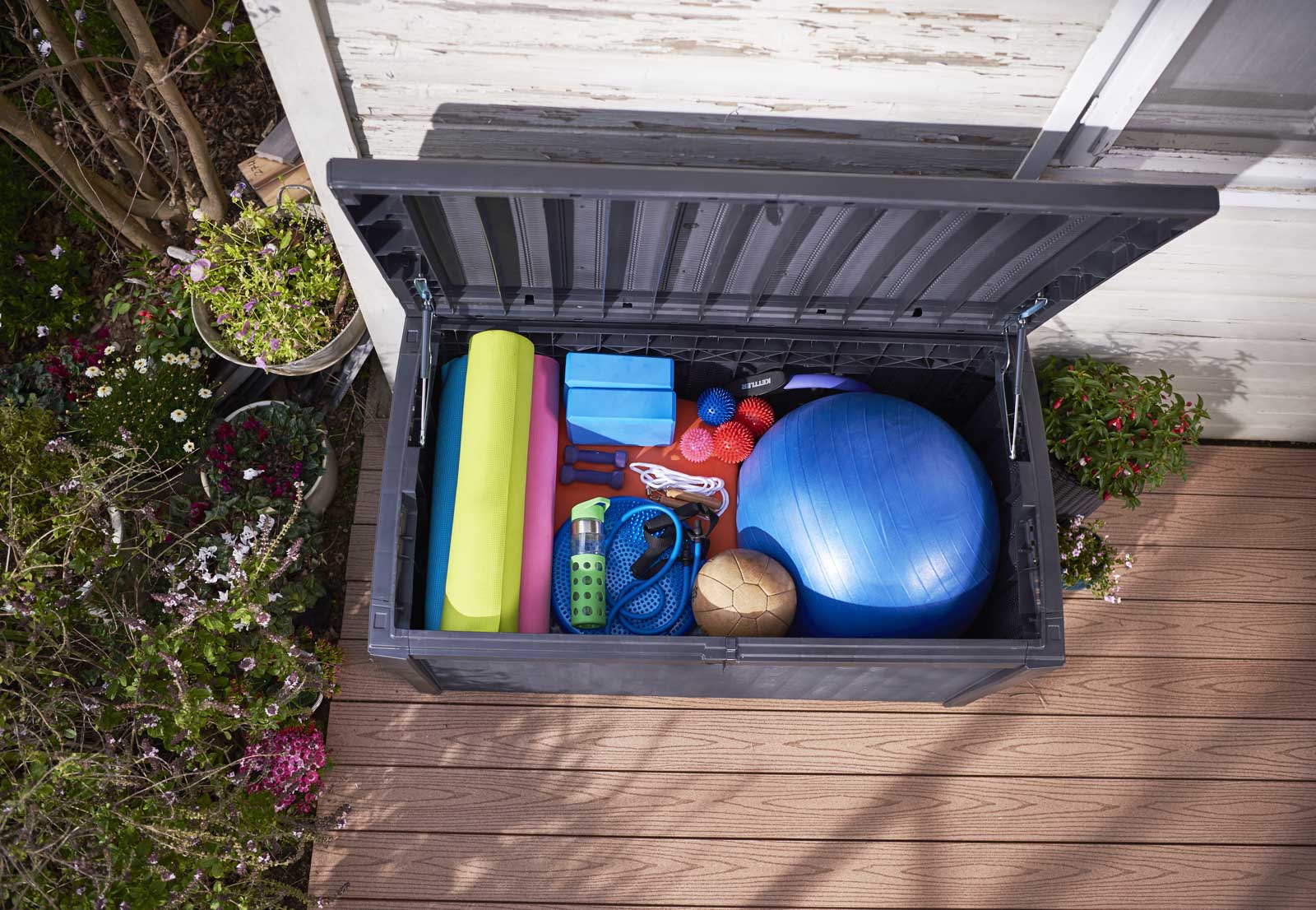 KETER BORNEO STORAGE BOX GREY 400L