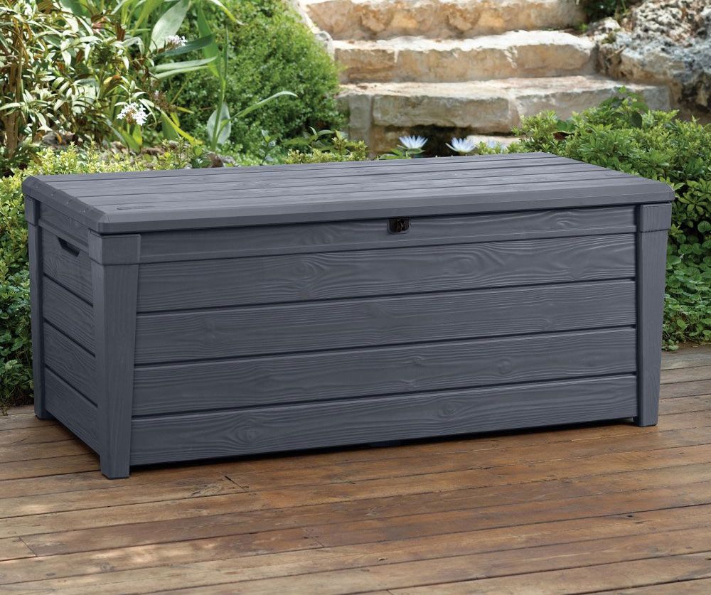 KETER BRIGHTWOOD DECK BOX GREY