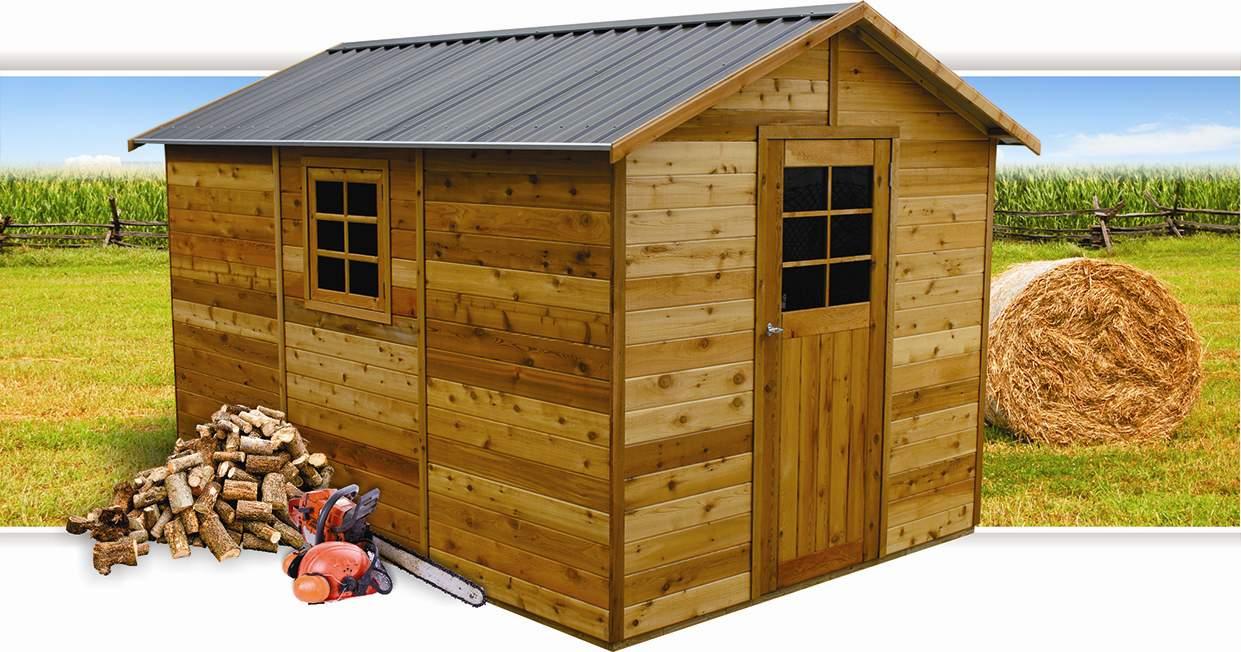 Wooden garden sheds