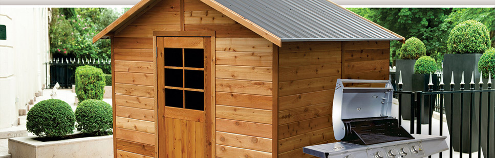 Timber garden sheds easy to install