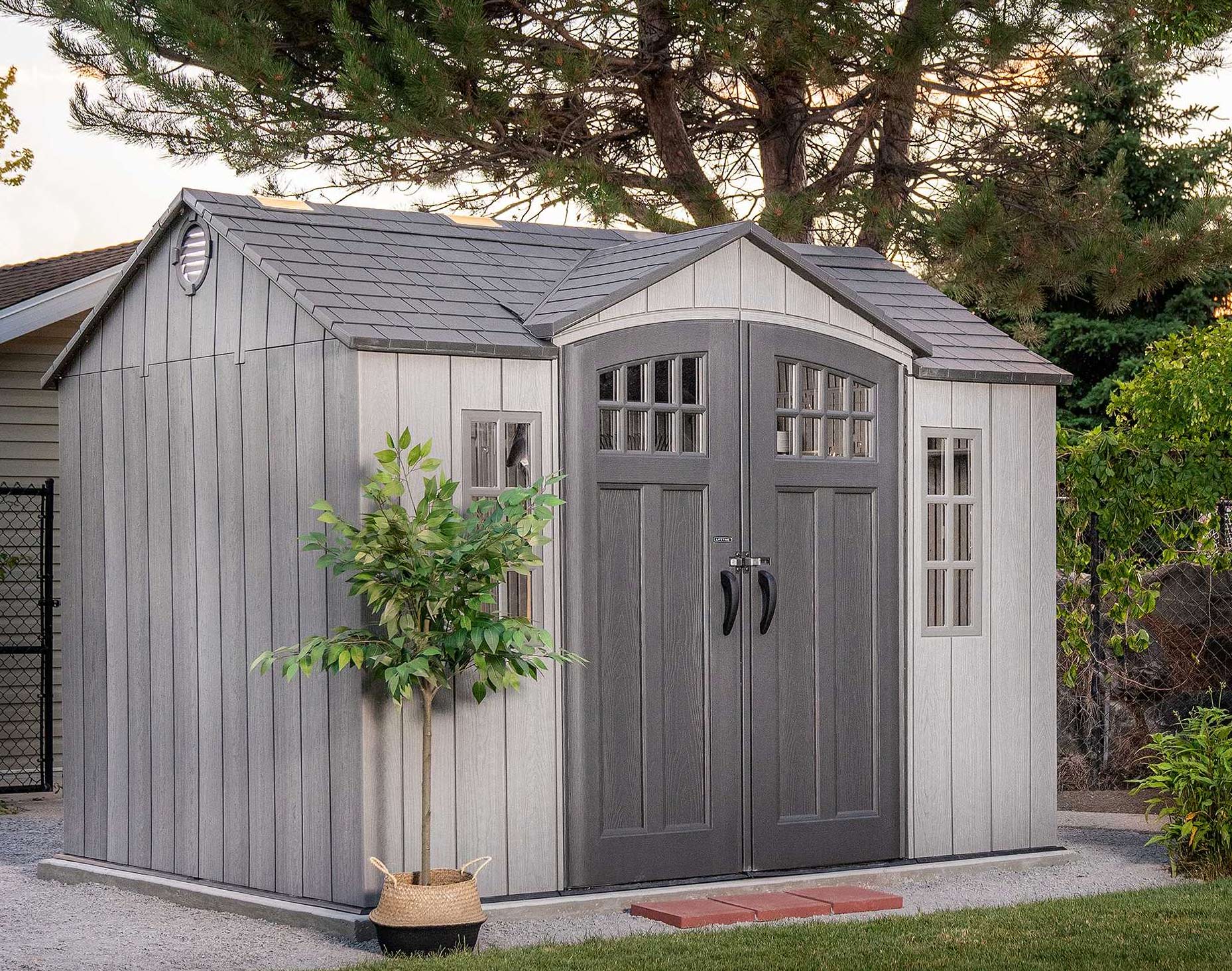 Lifetime 10' x 8' Rough Cut Outdoor Storage Shed 