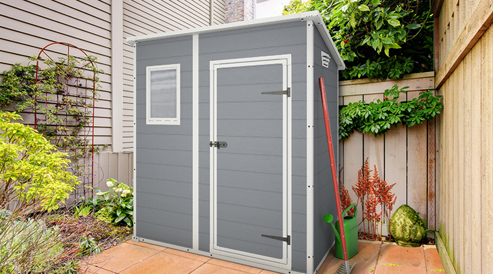 New plastic garden shed - PENT 6 x 4 - Landera