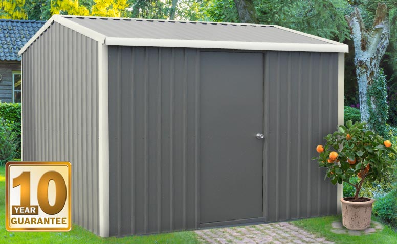 Our heavy duty, steel garden shed