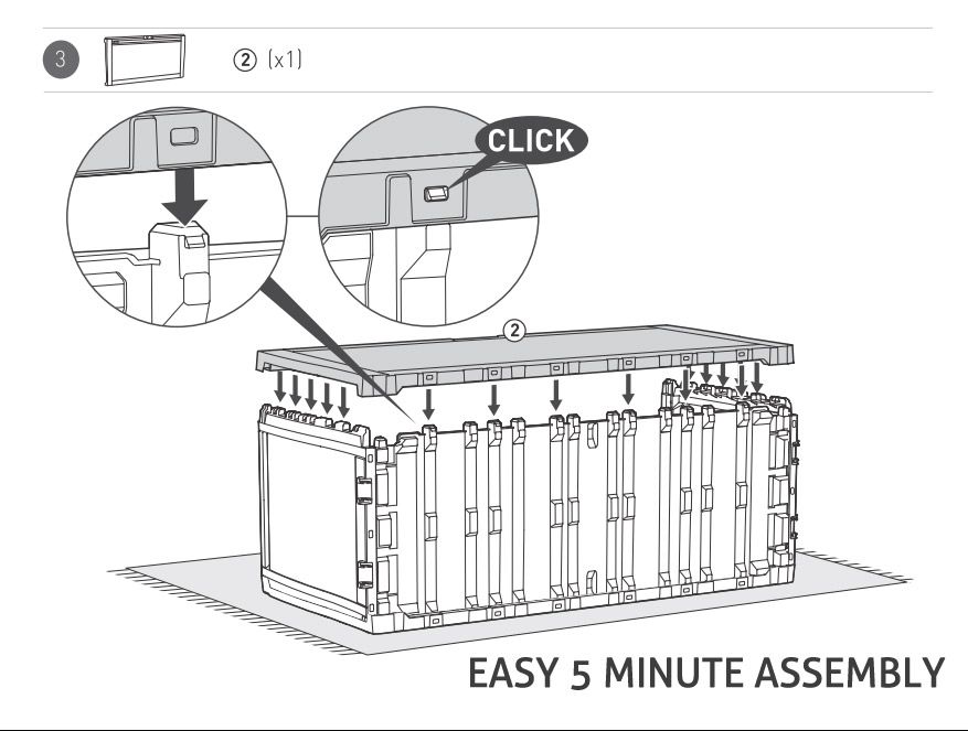 KETER COMFY STORAGE BOX 270L