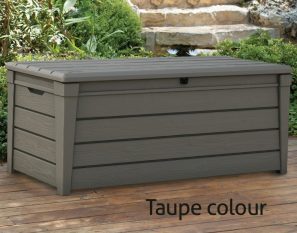 KETER BRIGHTWOOD DECK BOX TAUPE