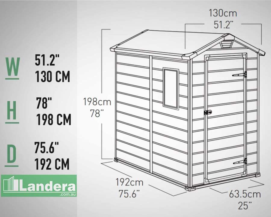 KETER MANOR 4'x6' GARDEN SHED