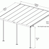 Palram_Patio-Cover_Sierra_3x4.2_Drawing_ISOview