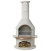 BUSCHBECK ‘RONDO’ White BBQ / OUTDOOR FIREPLACE