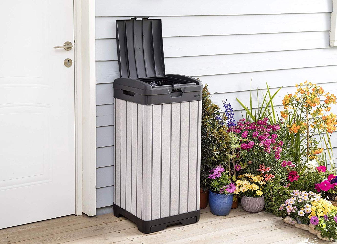 KETER ROCKFORD OUTDOOR RUBBISH BIN