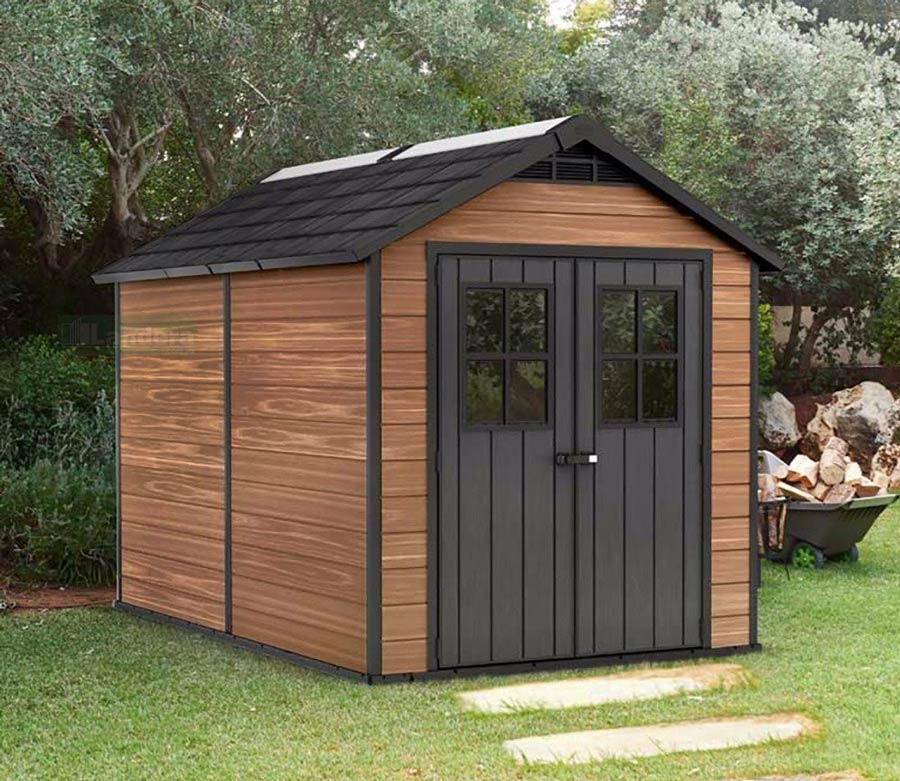 keter newton 7511 garden shed 7.5'x11' 2.3mx3.5m +discount