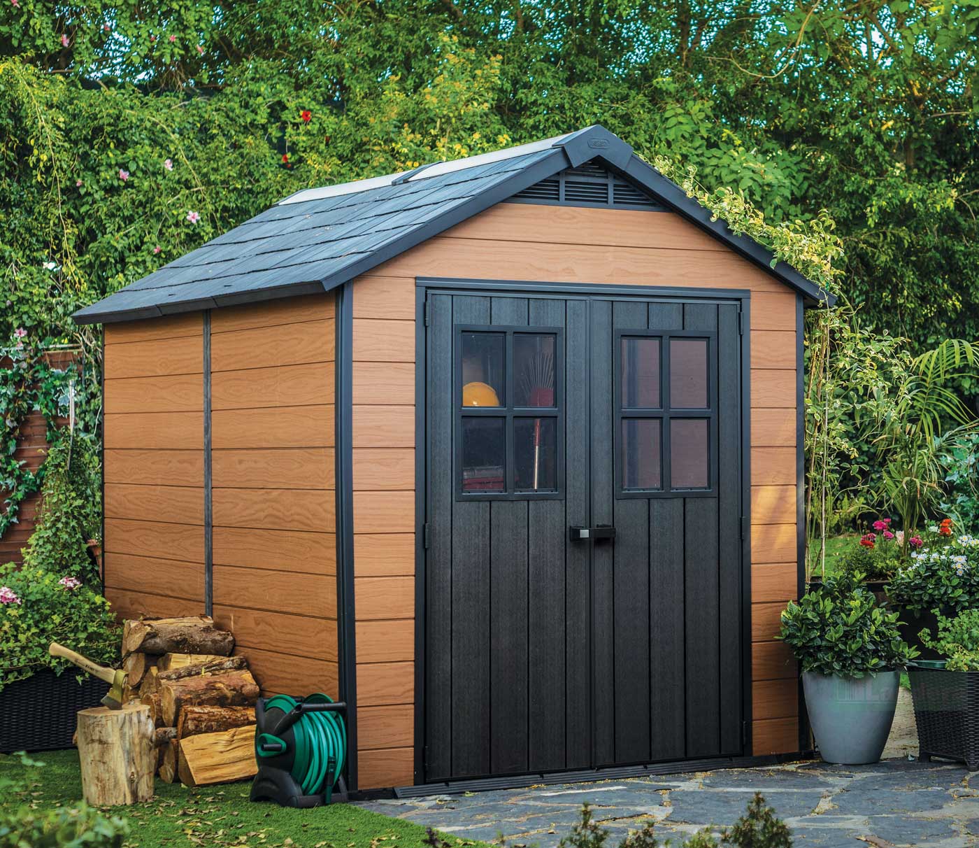 KETER NEWTON 759 GARDEN SHED 7.5'x9' 2.3mx2.9m +Discount