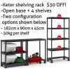 Keter Tribac 5 Shelf Rack