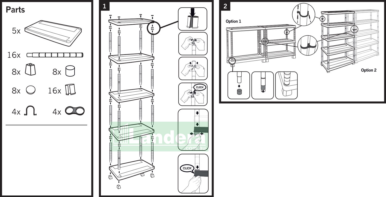 KETER TRIBAC 5 SHELF RACK
