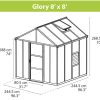 Glory-8x8-greenhouse-dimensions