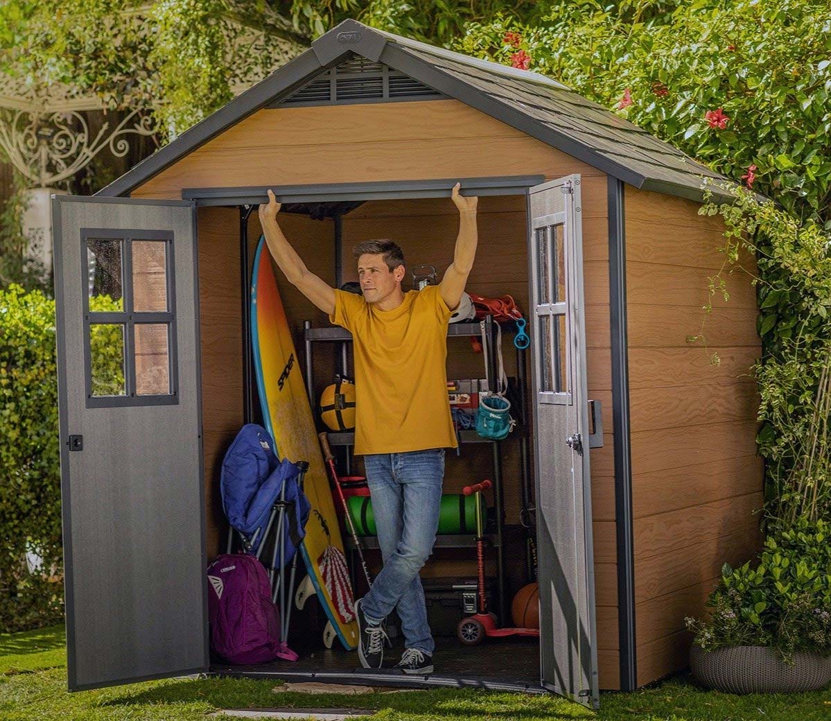 KETER NEWTON 757 GARDEN SHED 2.3mx2.2m+Discount