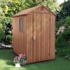 KETER DARWIN 4’x6′ GARDEN SHED BROWN 1.3mx1.8m