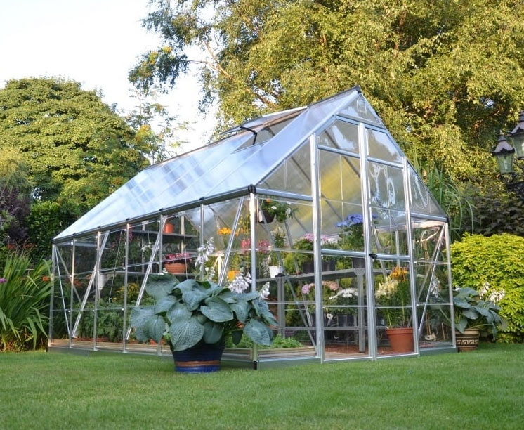 BALANCE 8'X12' GREENHOUSE 2.4mx3.6m SILVER