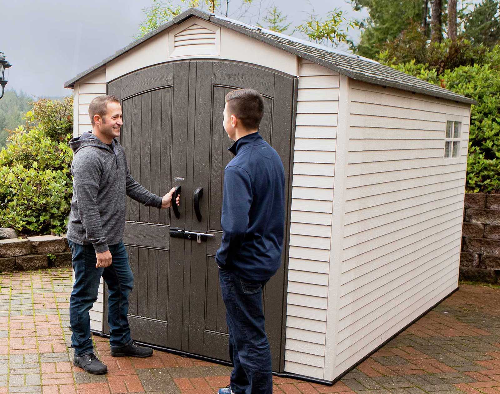 Couple spend £12k transforming rotting shed into dream home for family-of-four