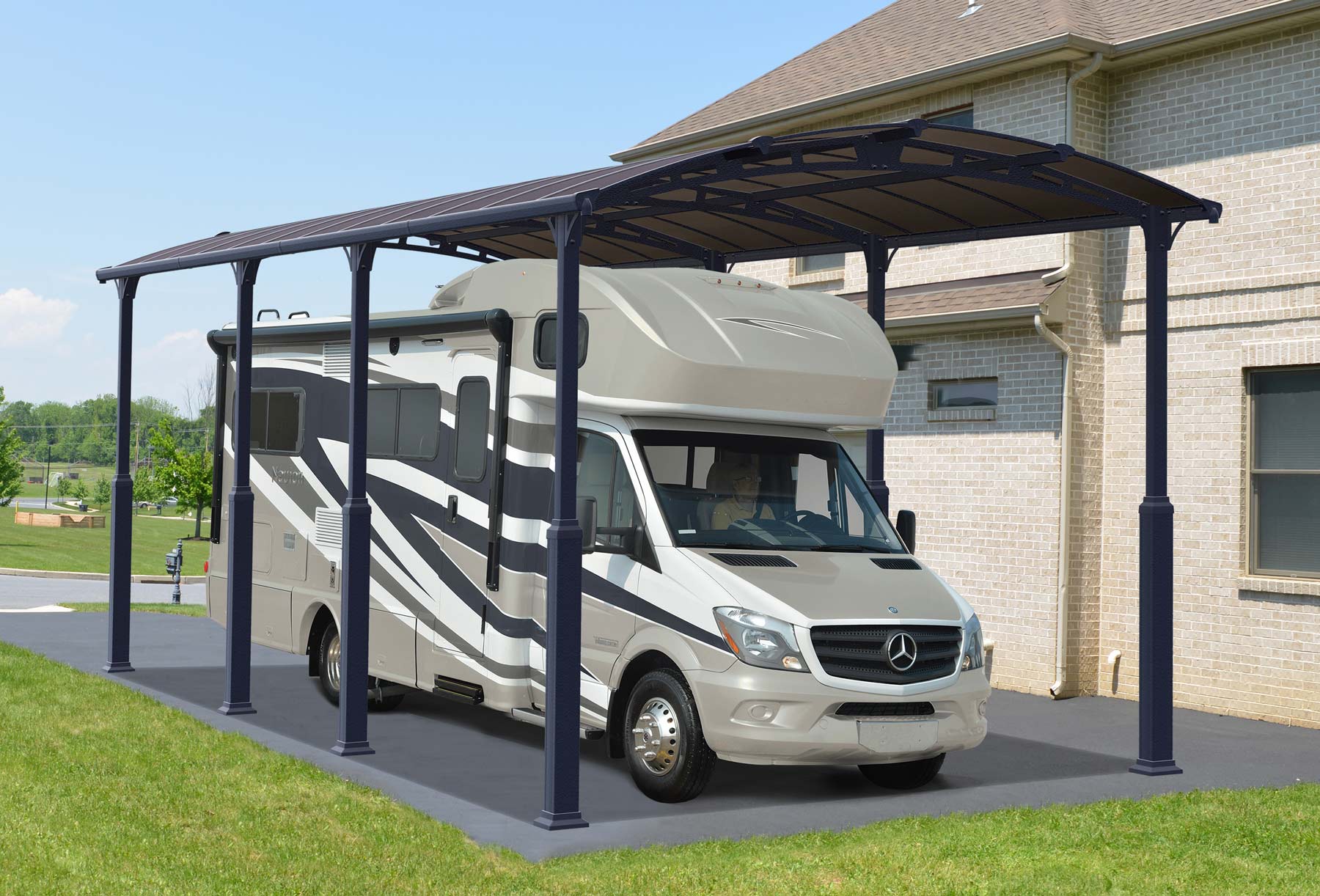 ARCADIA ALPINE 8500 CARAVAN CARPORT 8.5mx3.6m