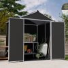 Palram_Garden_Sheds_Rubicon_6x5_Grey_Main_Multiwall_Technology