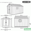 Lifetime-8x12.5-garden-shed-size