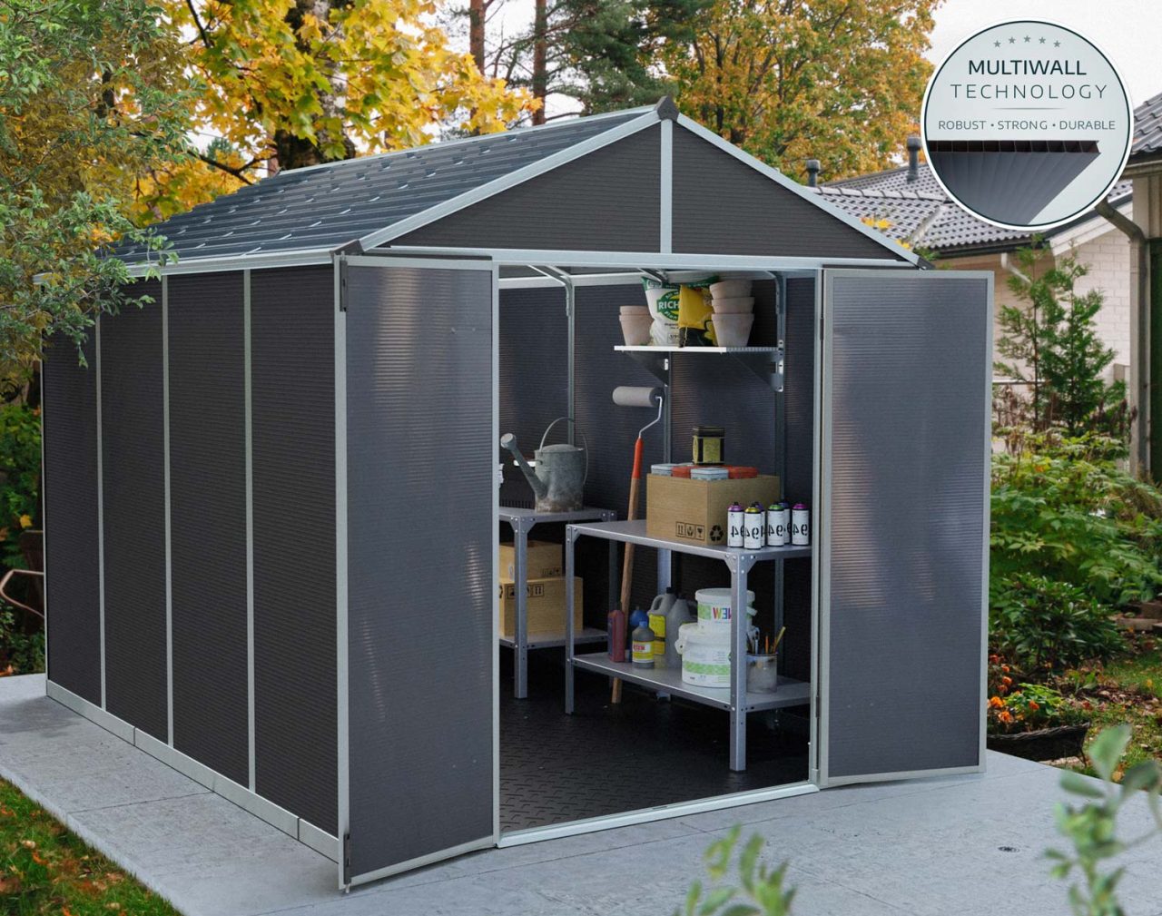 PALRAM SKYLIGHT 6'x3' GARDEN SHED 1.8mx0.9m