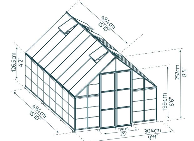 Palram-Canopia_Greenhouses_Balance_10x16_3x5_Dimensions Palram-Canopia_Greenhouses_Balance_10x16_3x5_Dimensions