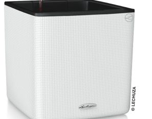 CUBE LS COLOR 35 Self Watering Planter - White