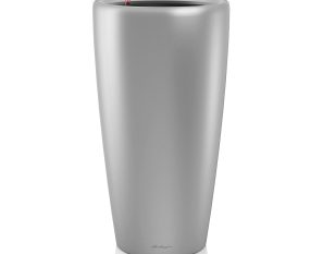 RONDO 32 Self Watering Pot - Metallic Silver