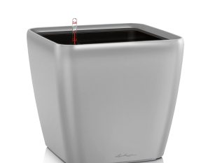 QUADRO LS 28 Self Watering Pot - Metallic Silver