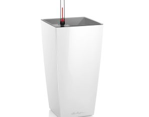 RONDO 32 Self Watering Pot - High Gloss White