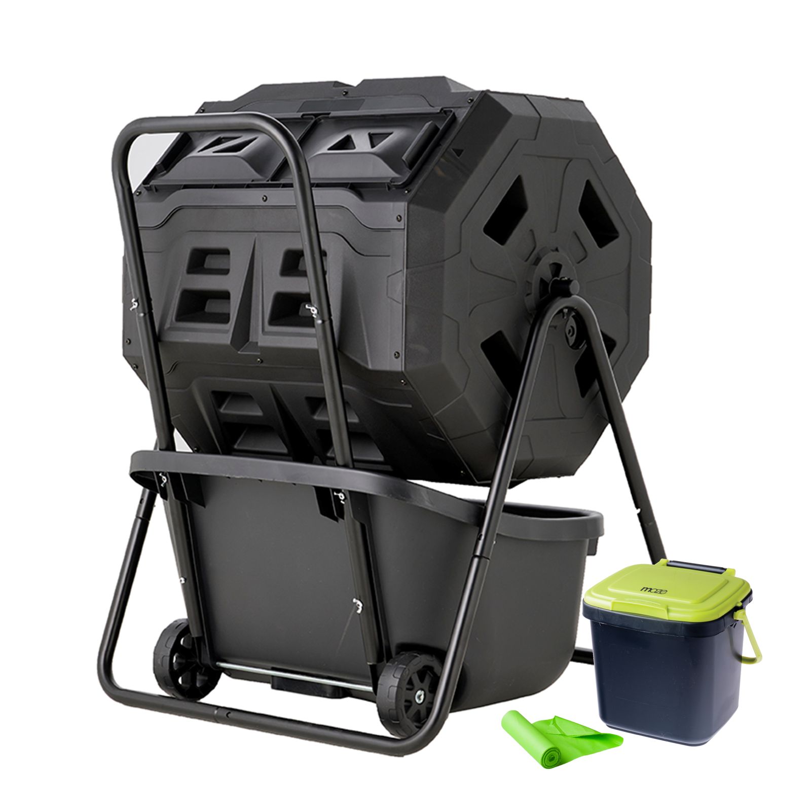160L ROTO Twin Composter (Mega Bundle)