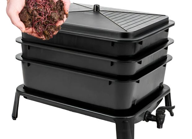 Black-3-Tier-Worm-Farm-With-1000-worms_Main-Image.png
