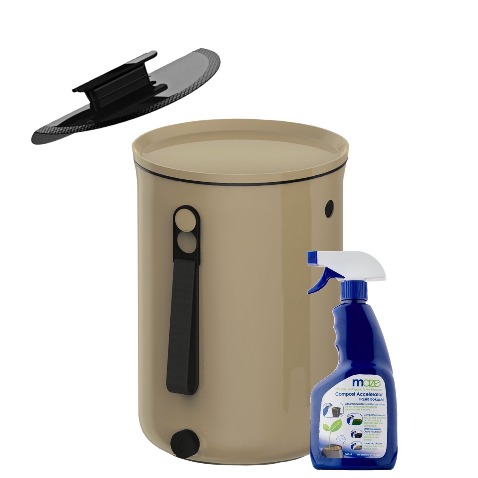 Skaza 9.6L Bokashi Organko 2 Composter – Cappuccino