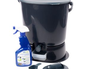 Skaza 15.3L Bokashi Organko Essential with Base - Black