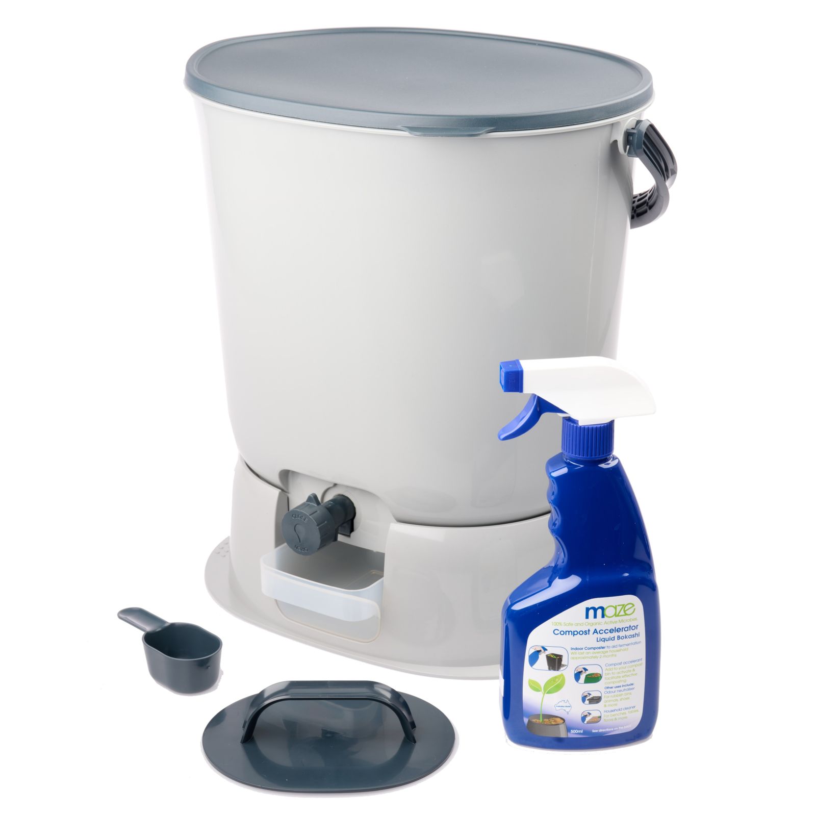 Skaza 15.3L Bokashi Organko Essential with Base – Grey