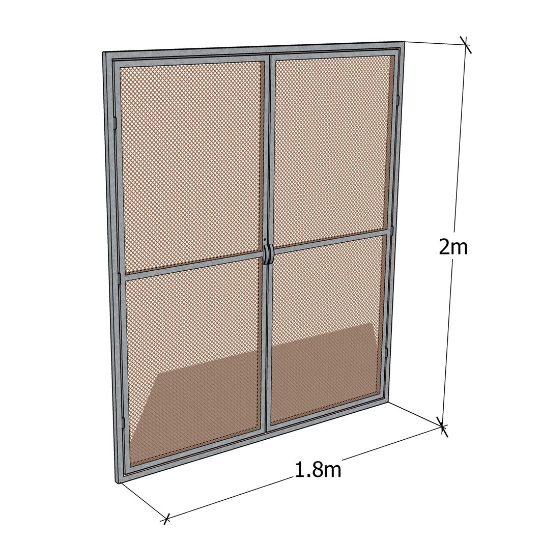 Double Metal Door for Tunnel Greenhouse