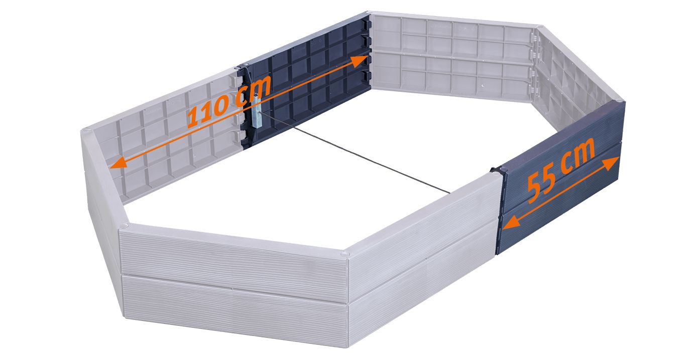 EXTENSION for Hex ERGO Raised GARDEN Bed