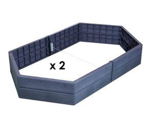 Large Hex ERGO Raised GARDEN Bed x 2