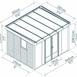 Palram_Canopia_Garden-Studio_Copenhagen10x12_3x3.5_Dimensions