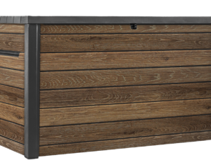 Keter Signature 870L Storage Box - Walnut Look