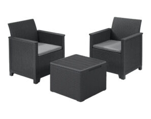 Keter Elodie Balcony Set - Graphite