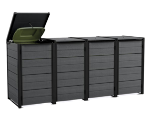 Keter Hideaway - 4 Bin (Grey)